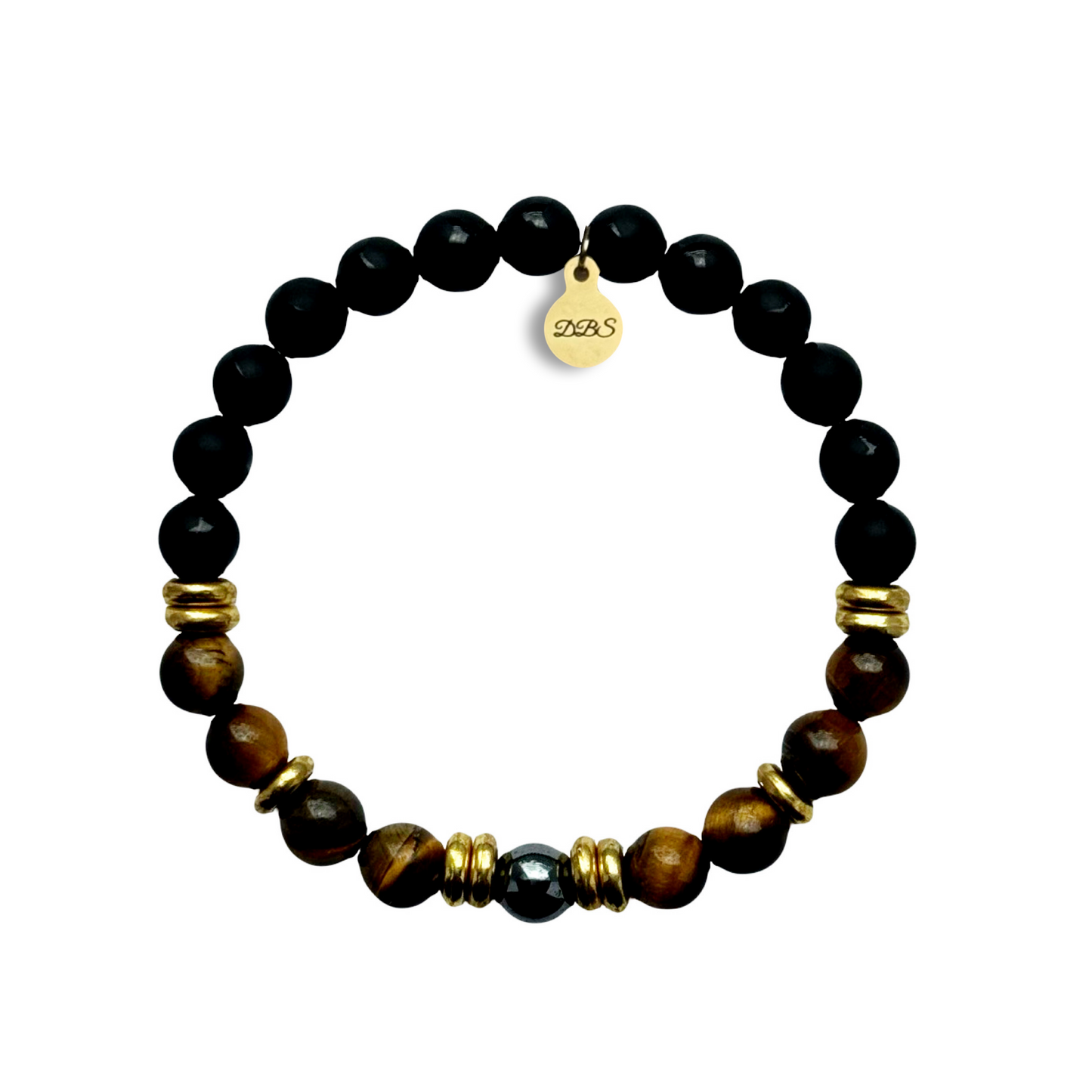 Tiger Eye Onyx Gemstone Bracelet
