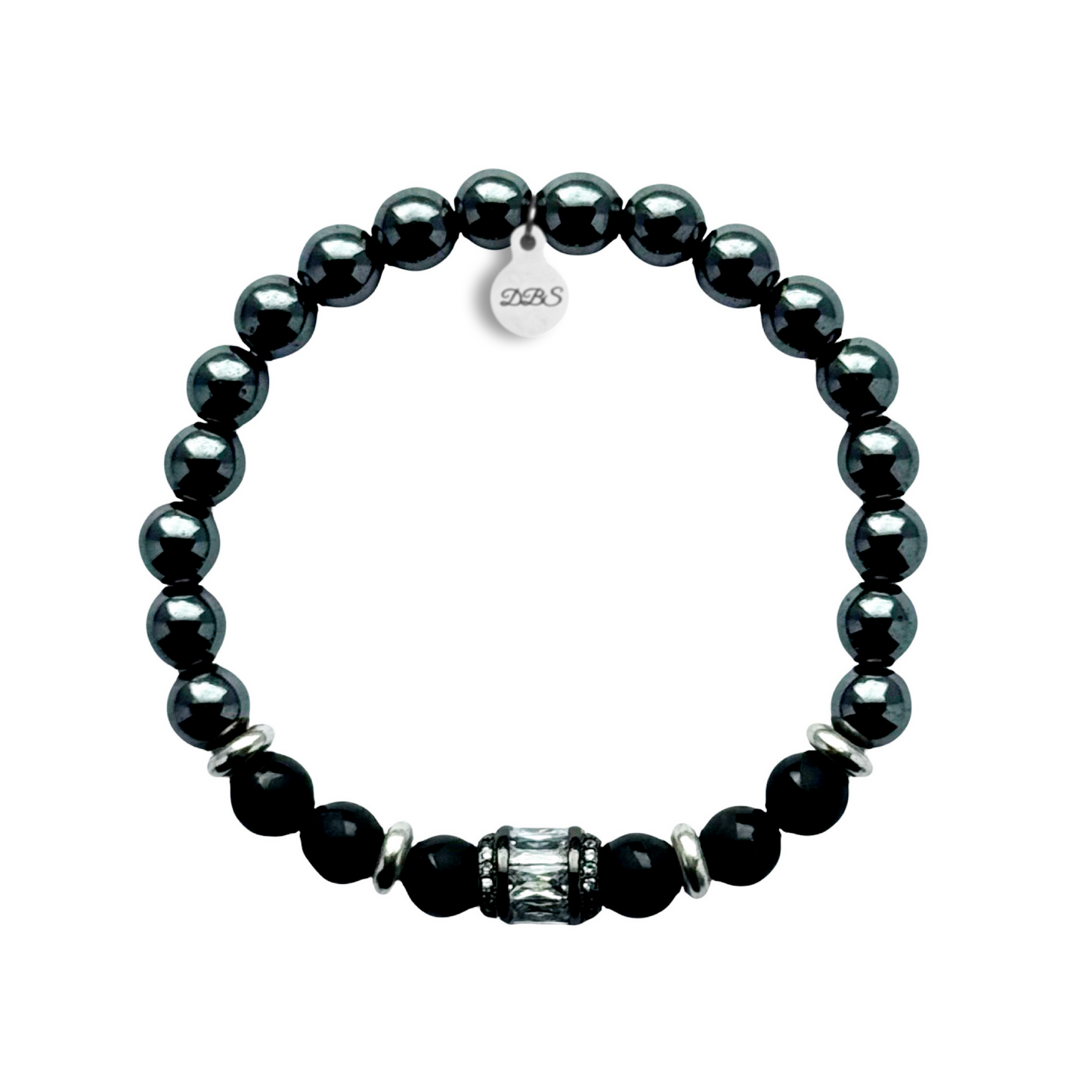 Black Pavé Gemstone Bracelet