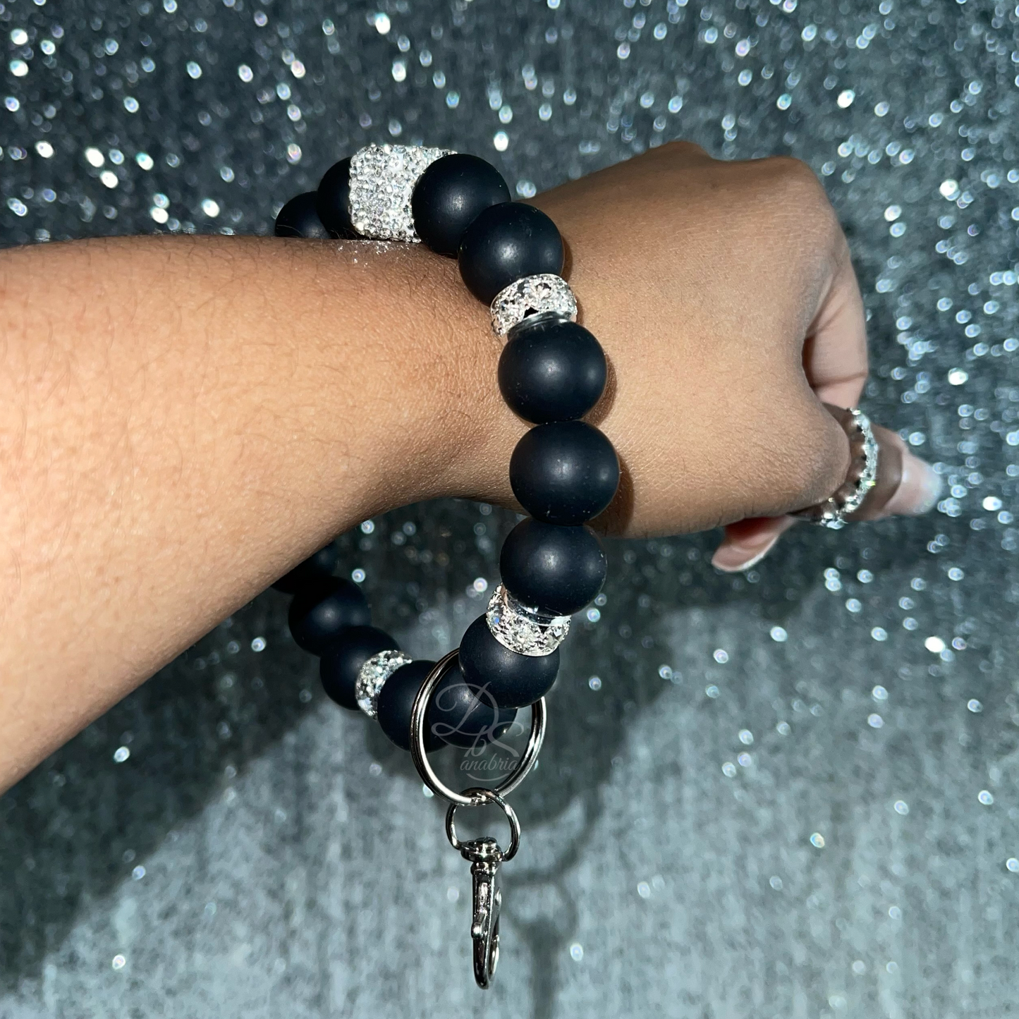 Noir Glam Wristlet