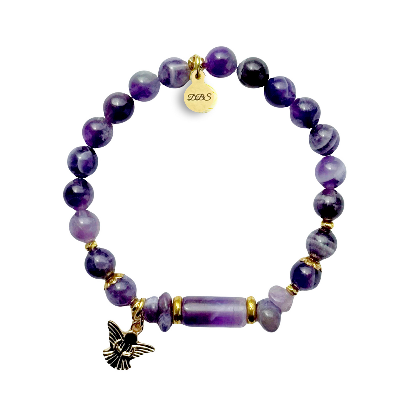Guardian Angel Gemstone Charm Bracelet