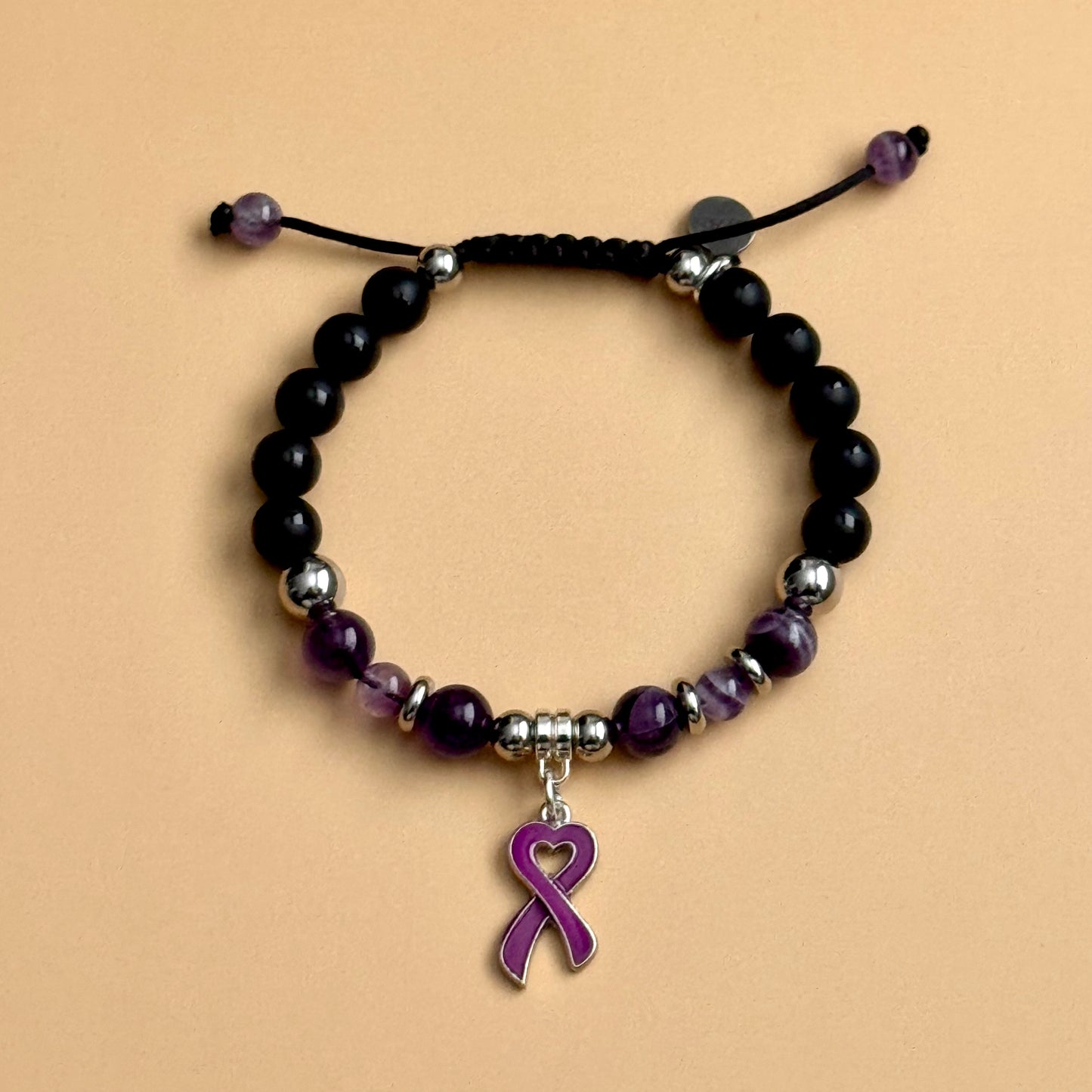 Domestic Violence Awareness Shamballa Bracelet