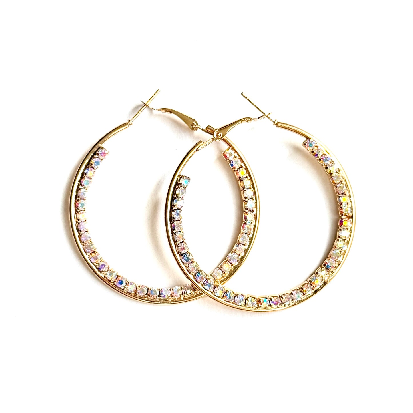 Dazzle Hoop Earrings (Gold)