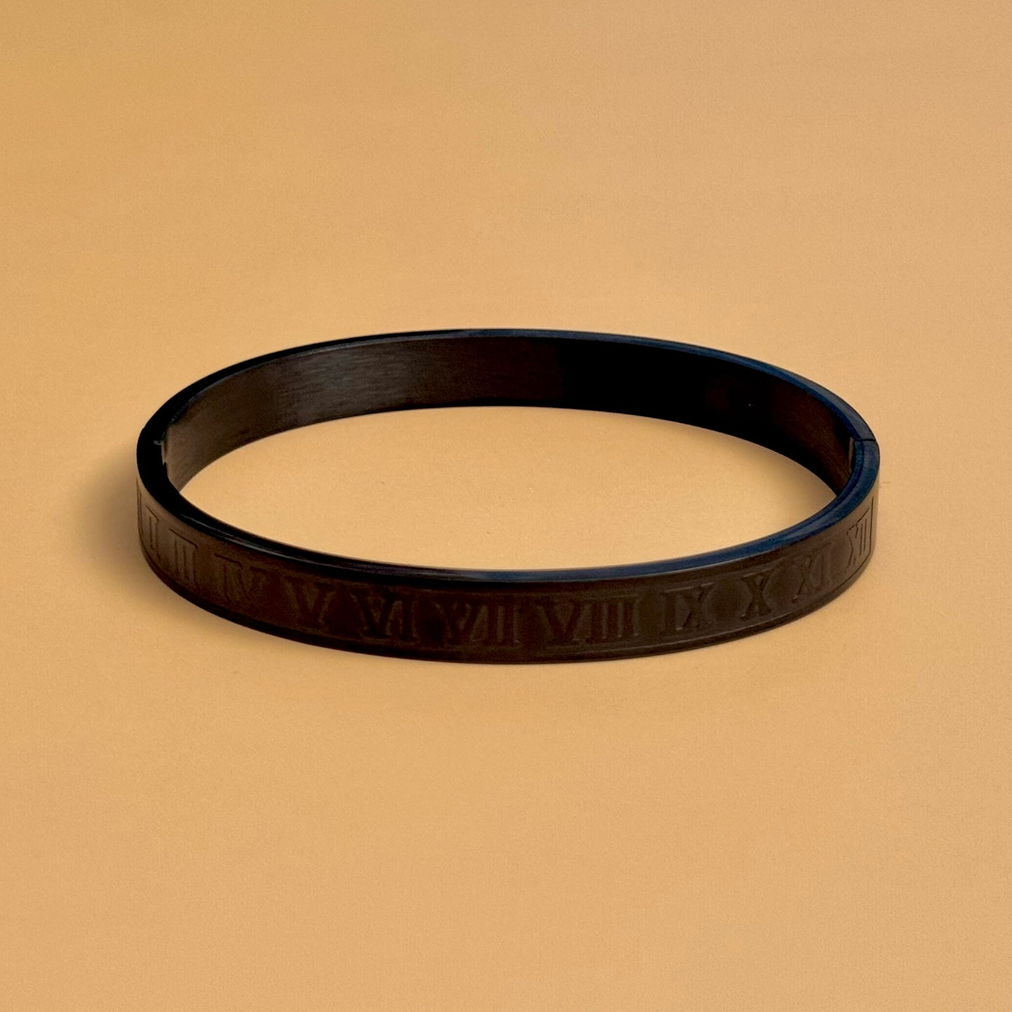 Roman Numeral Bracelet (Black)