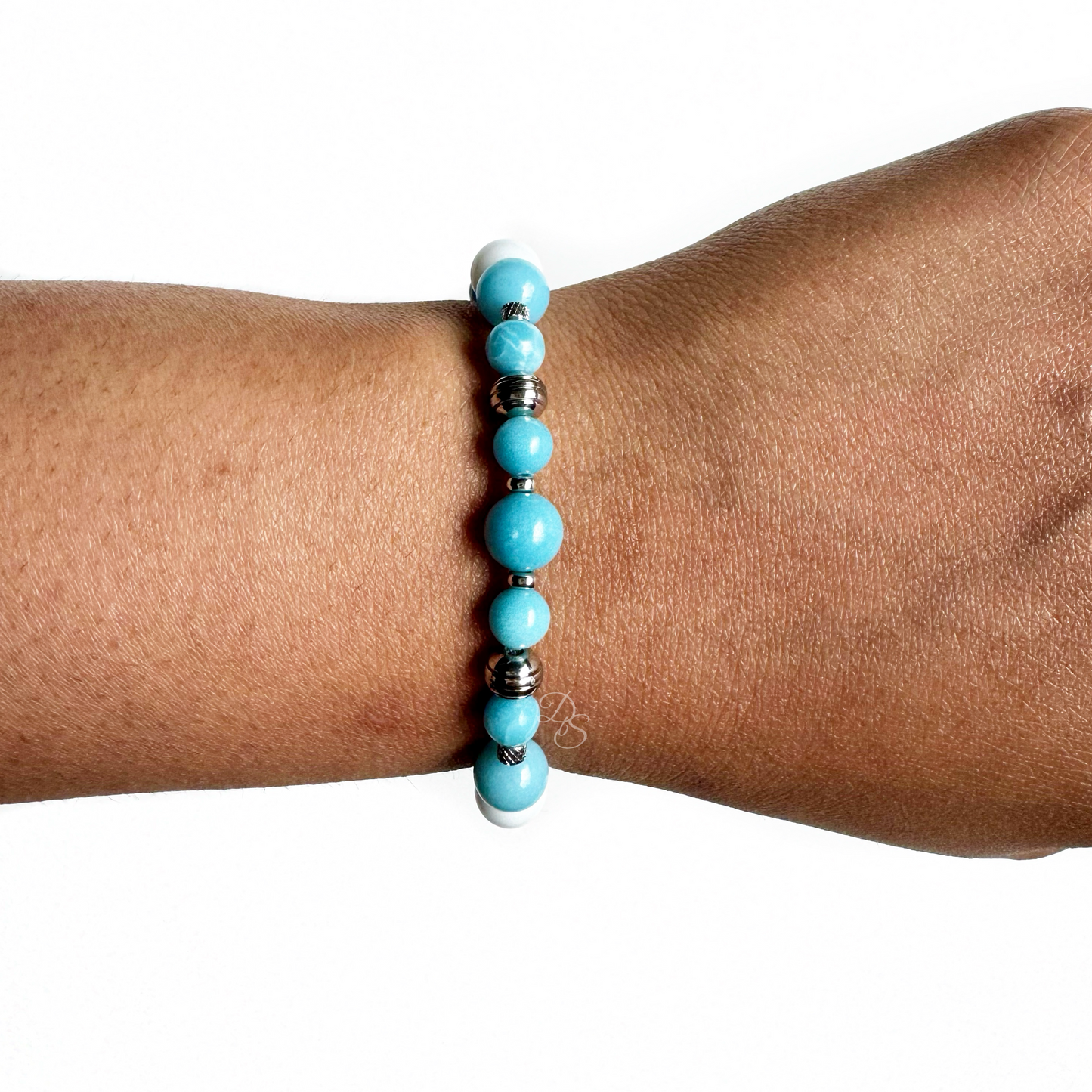 Larimar Jade Gemstone Bracelet