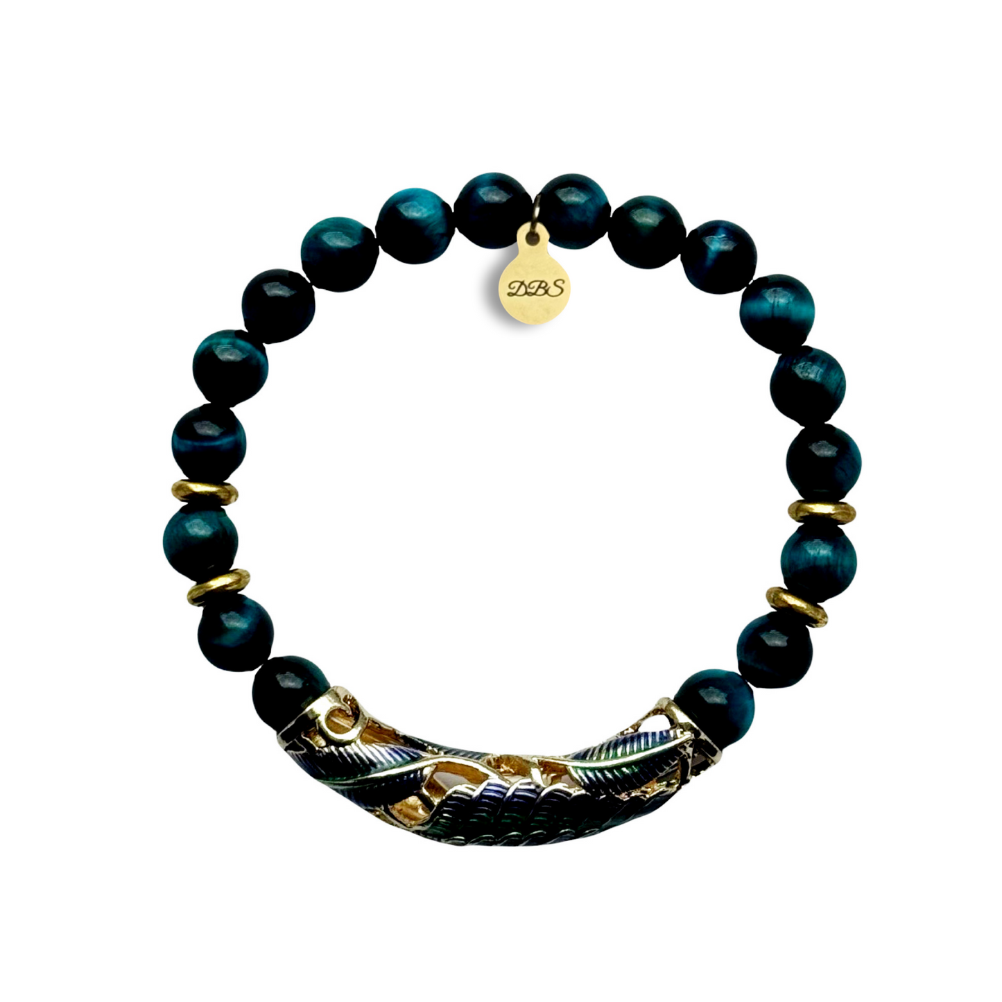 Blue Peacock Gemstone Bracelet