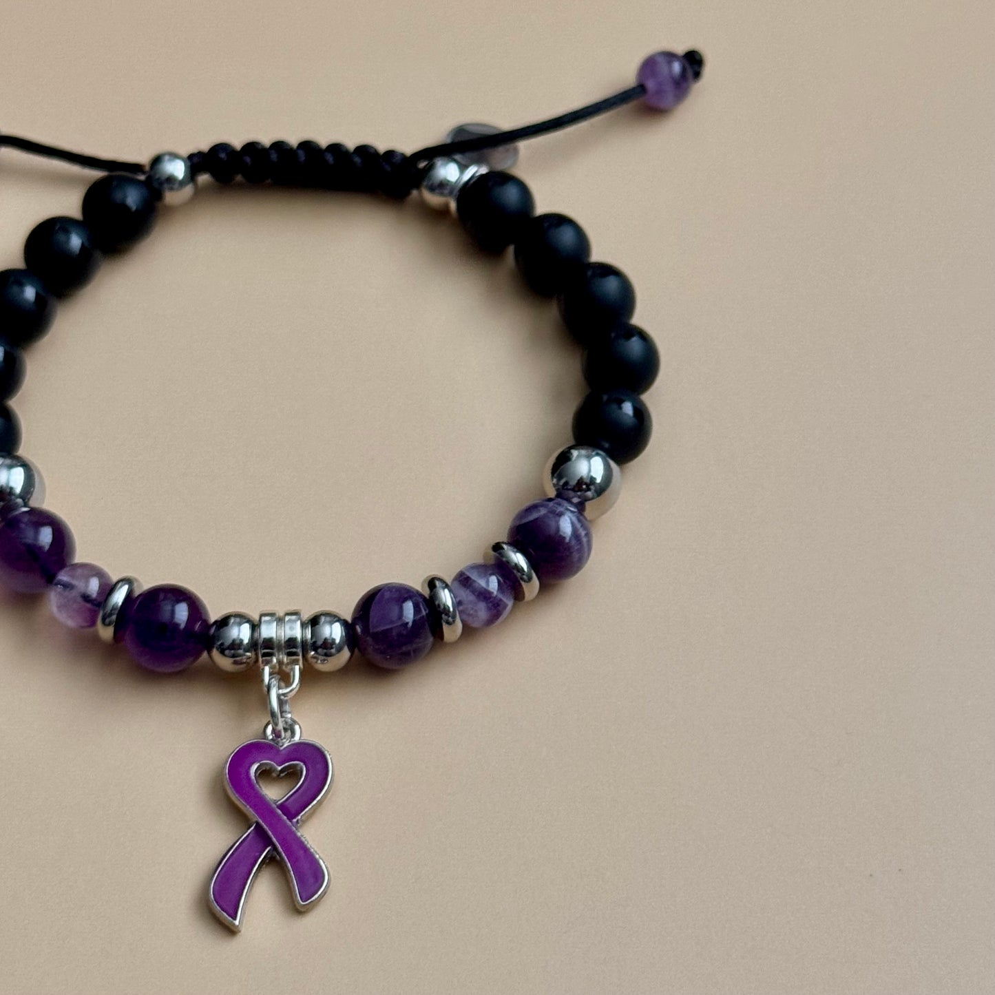 Domestic Violence Awareness Shamballa Bracelet