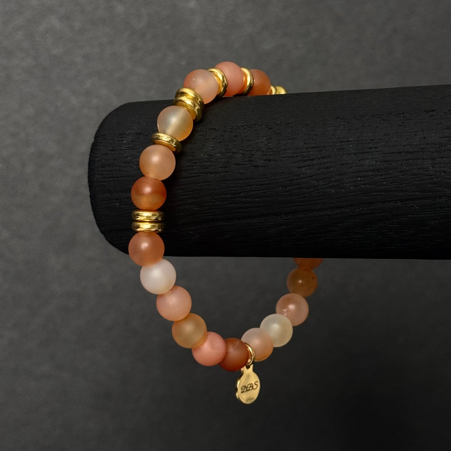 Frosted Carnelian Gemstone Bracelet
