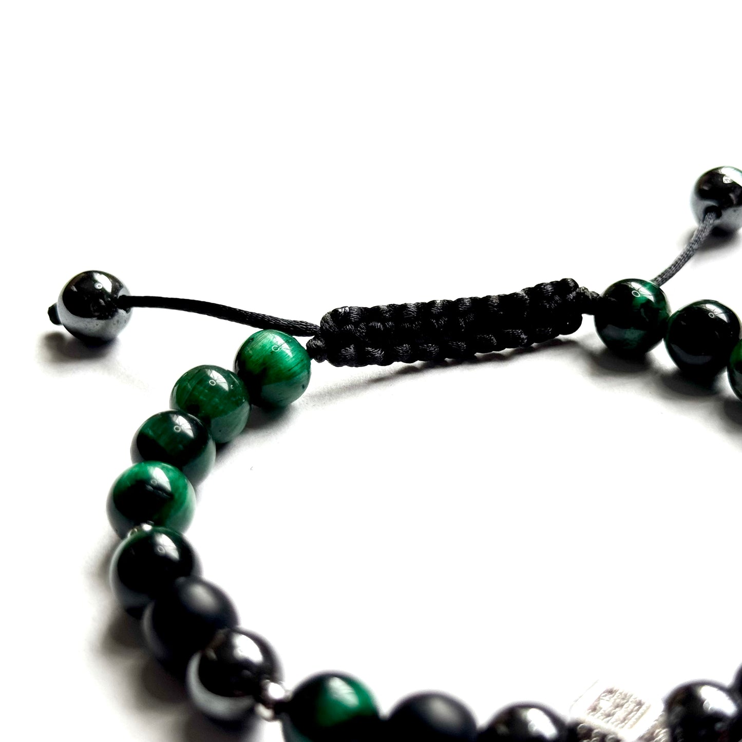 Showstopper Shamballa Bracelet (Green Tiger Eye)