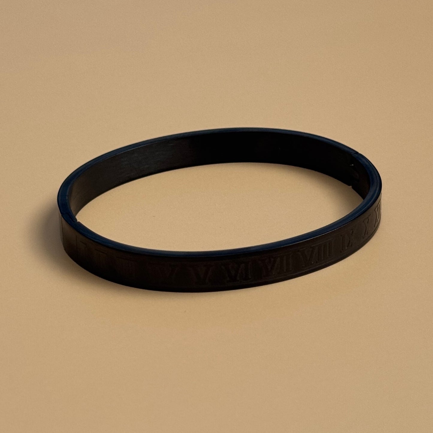 Roman Numeral Bracelet (Black)