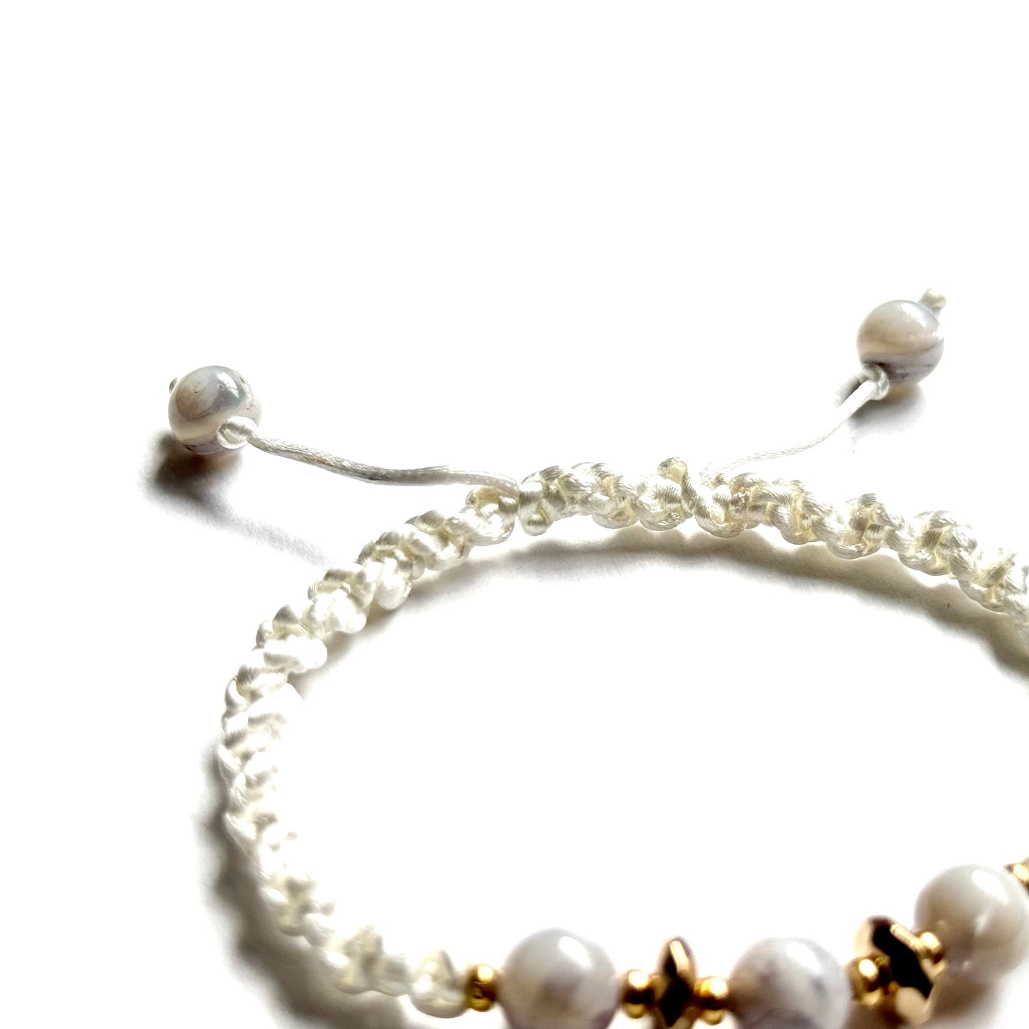 Mother Of Pearl Shamballa Bracelet