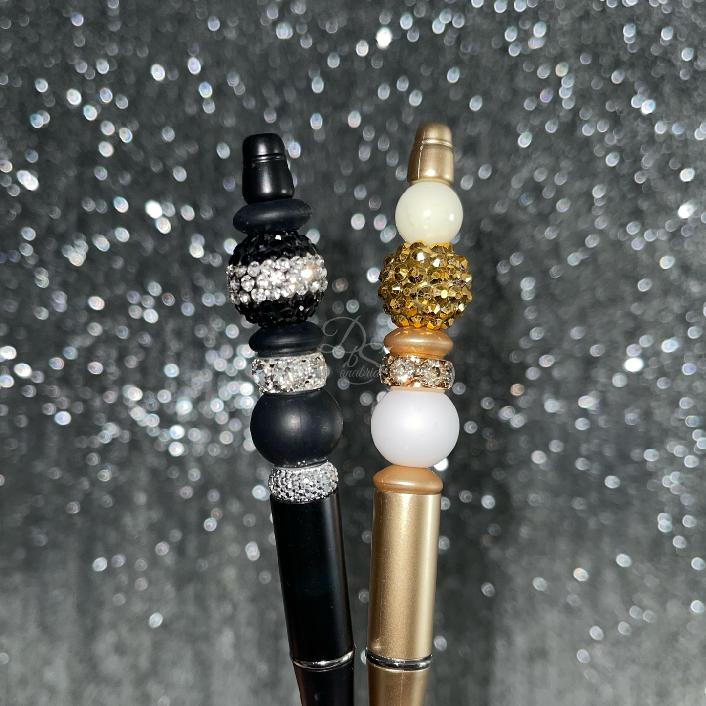 Noir Glam Beaded Pen