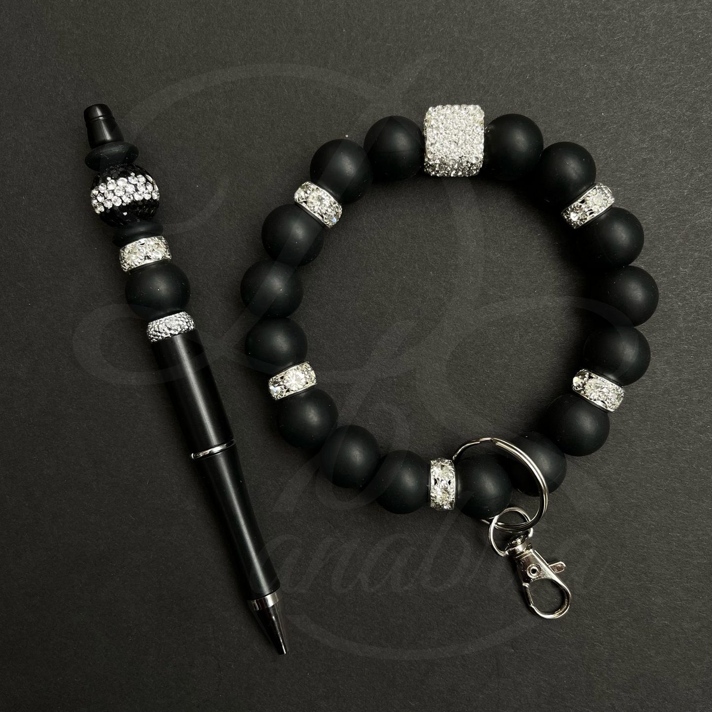 Noir Glam Wristlet