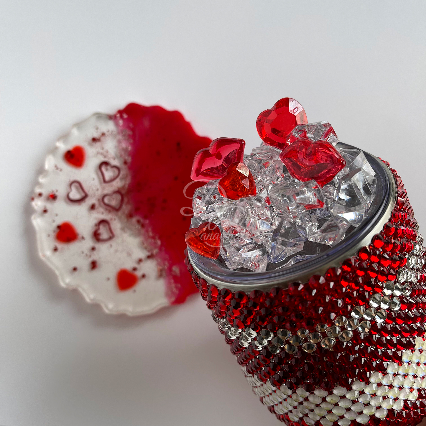 Cupid Cocktail Tumbler w/ Matching Coaster