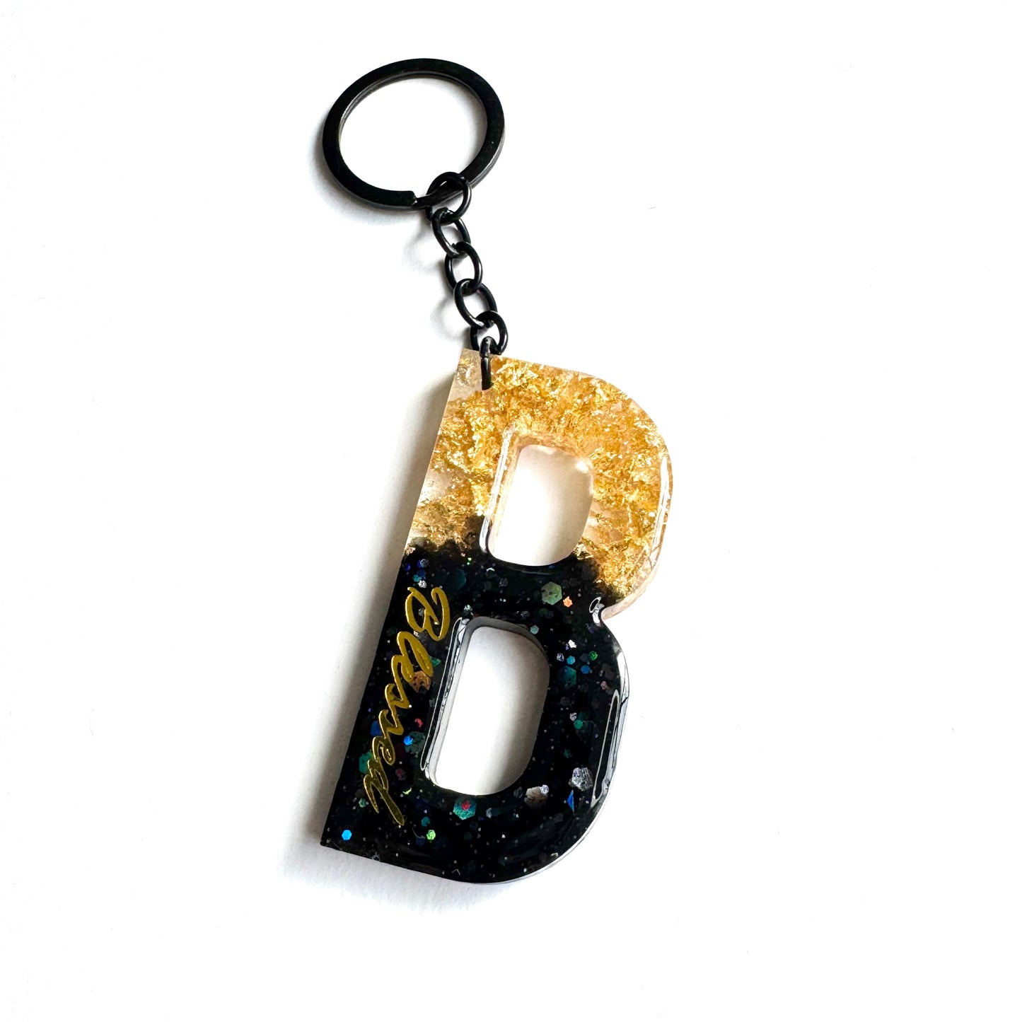 Blessed Keychain (Black/Gold)