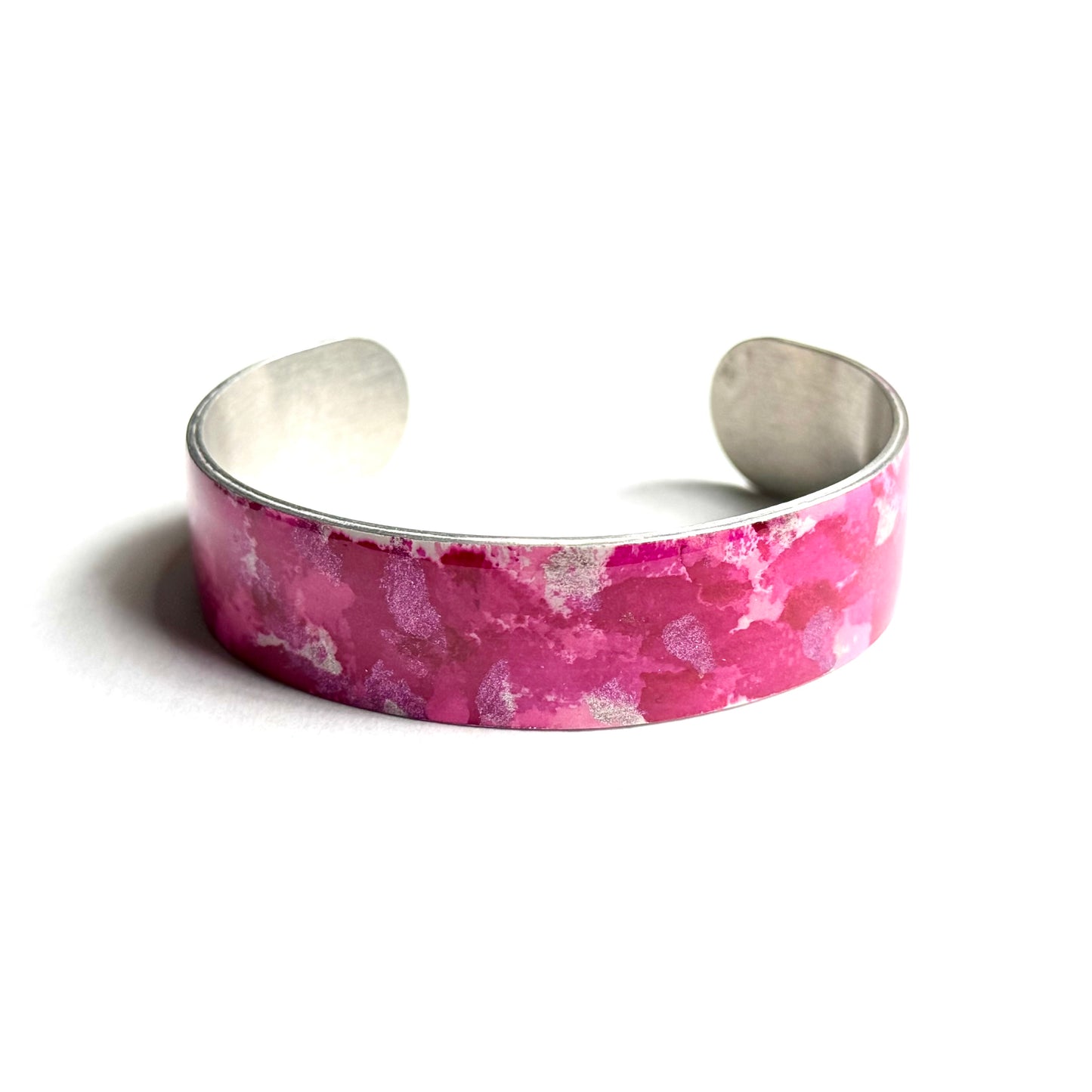 Pink Tie Dye Cuff Bracelet