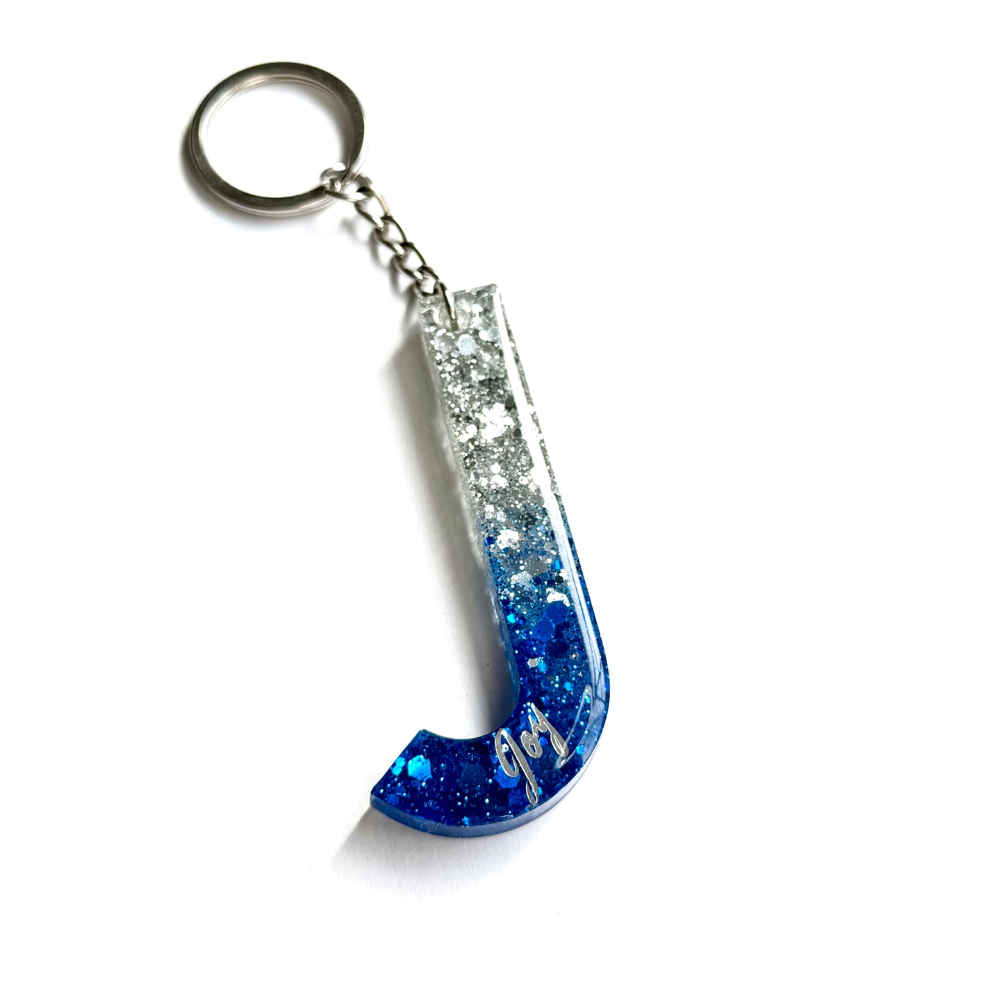 Joy Keychain (Blue/Silver)