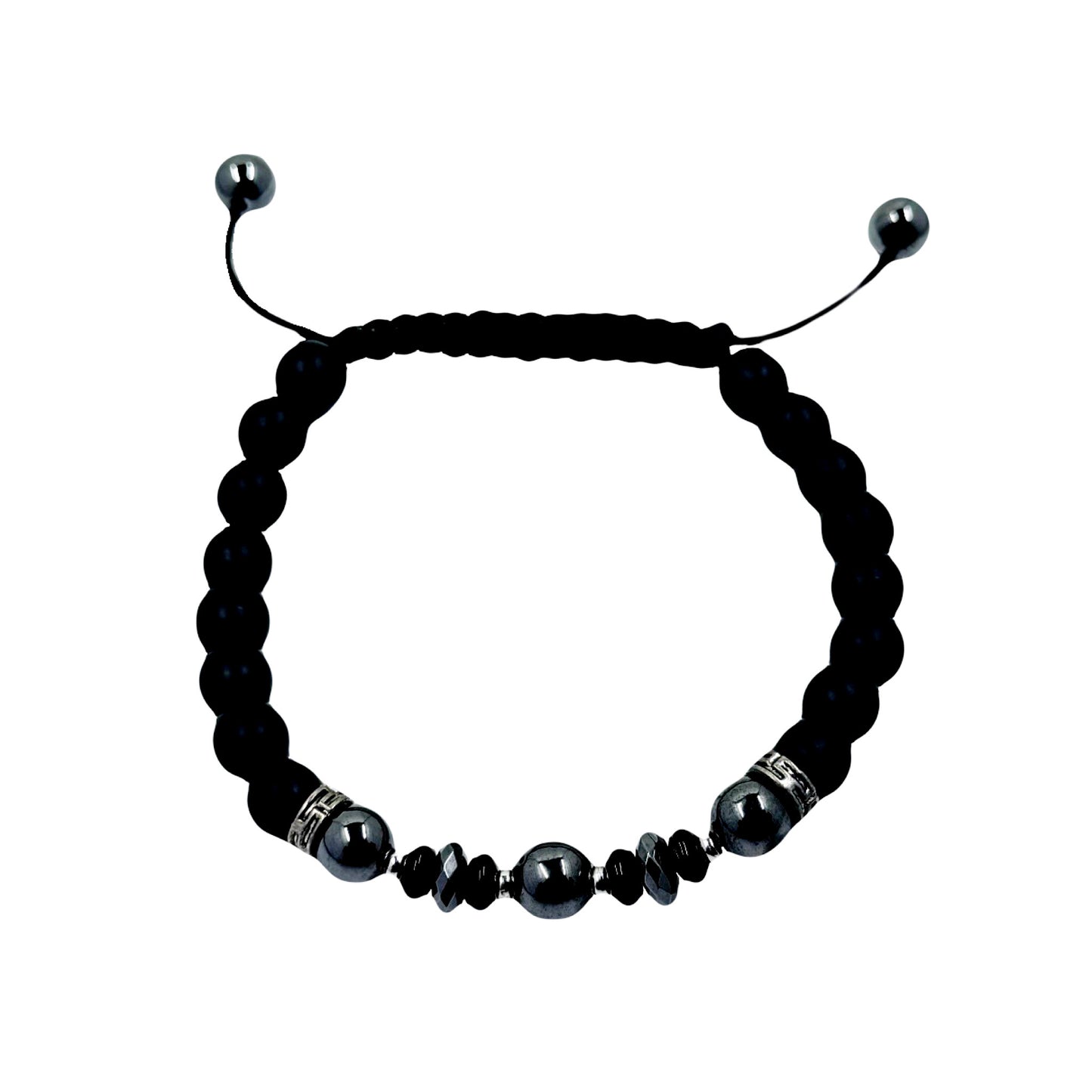 Barocco Hematite Shamballa Bracelet