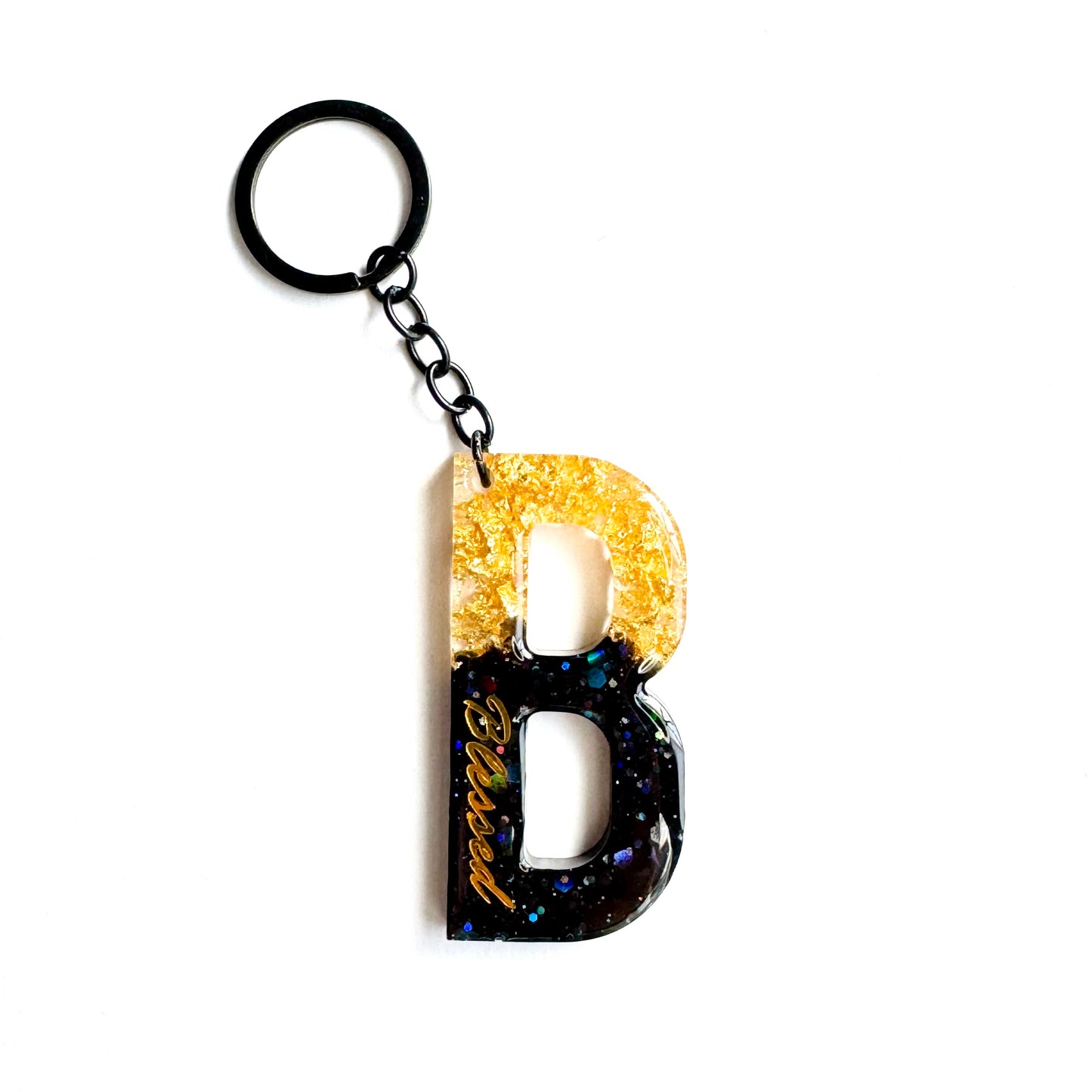 Blessed Keychain (Black/Gold)