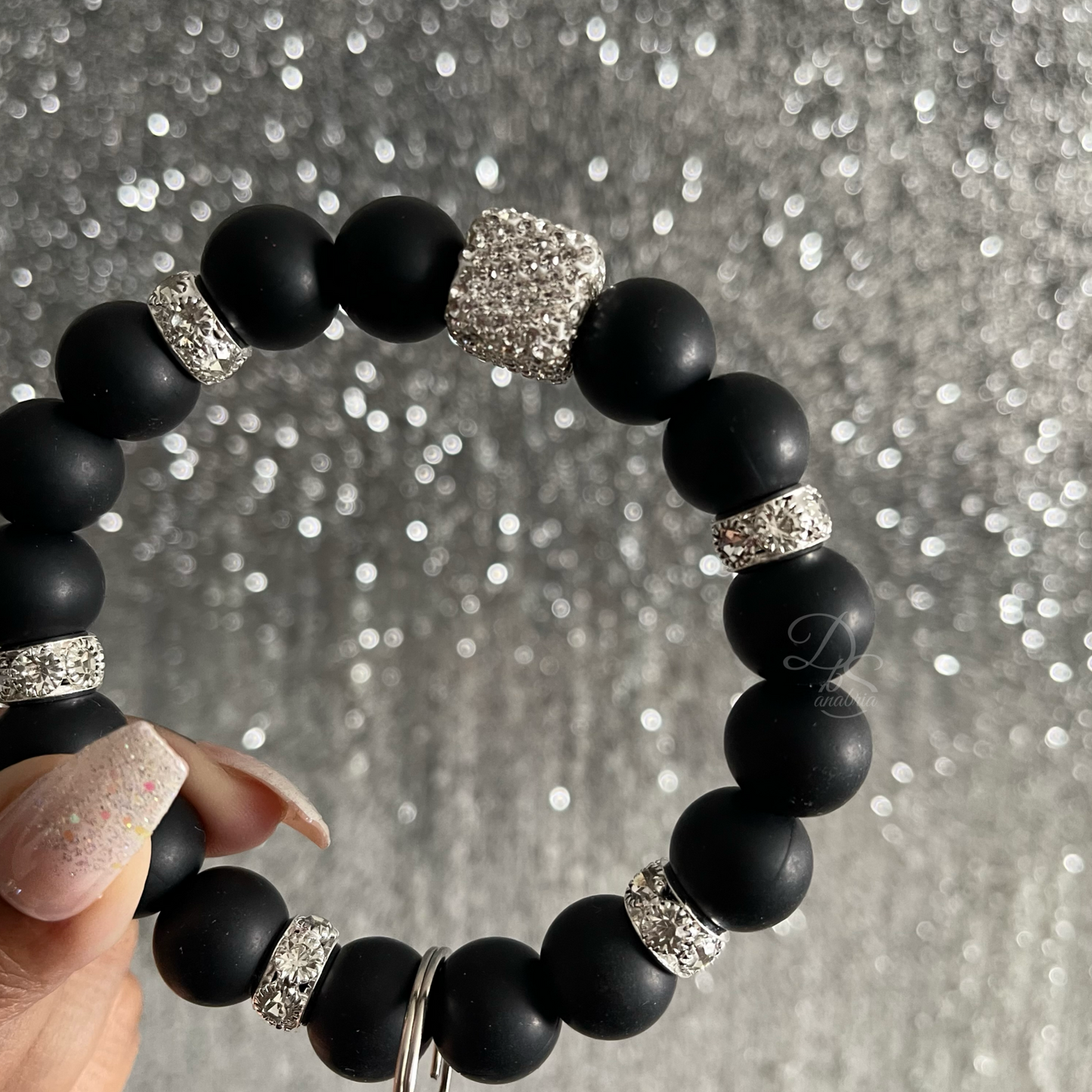 Noir Glam Wristlet