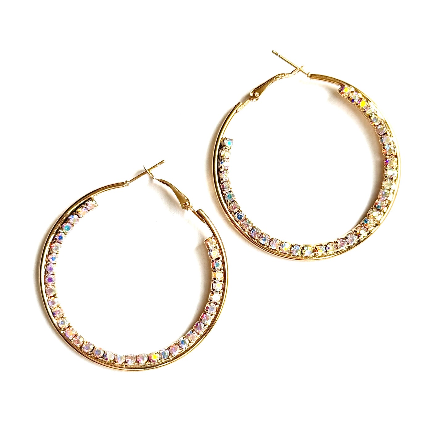 Dazzle Hoop Earrings (Gold)