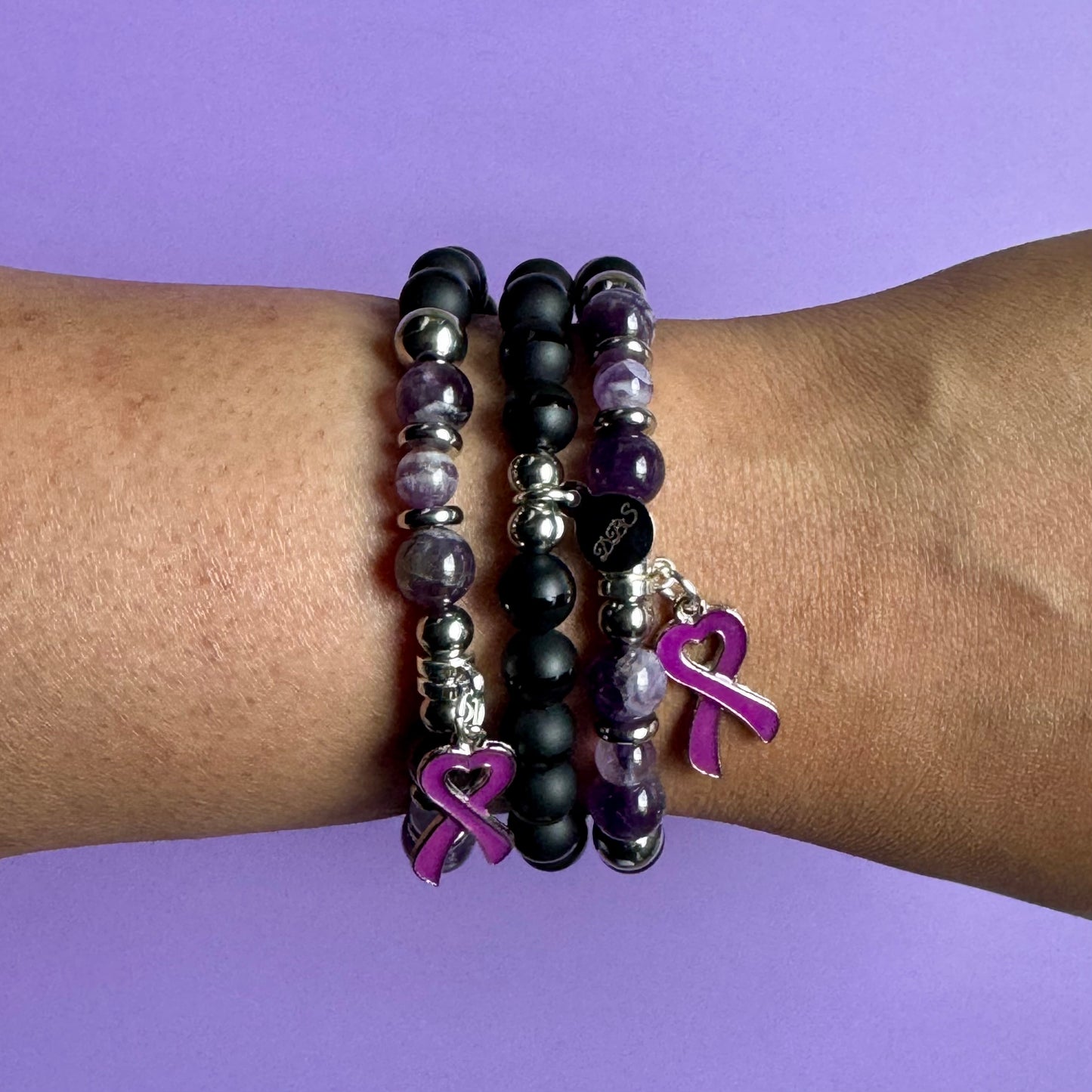 Domestic Violence Awareness Shamballa Bracelet