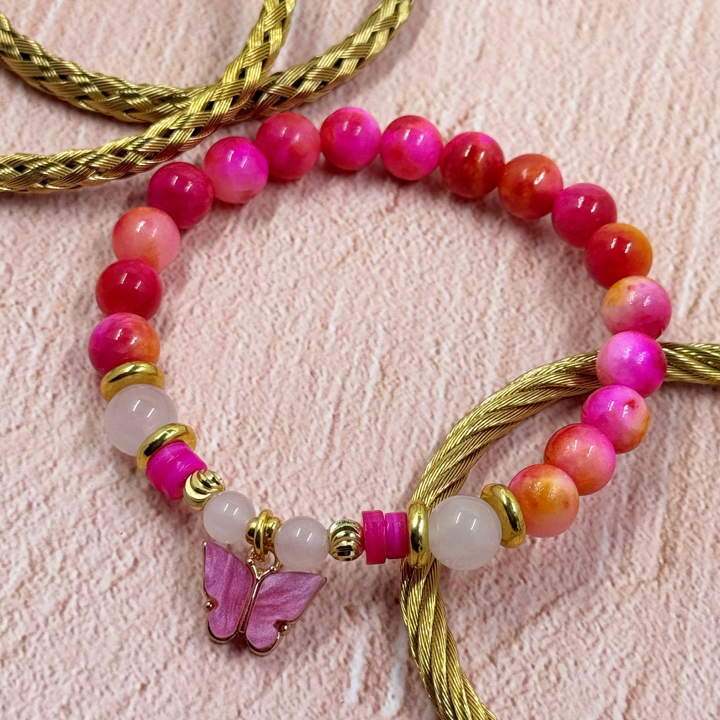 Mariposa Gemstone Charm Bracelet