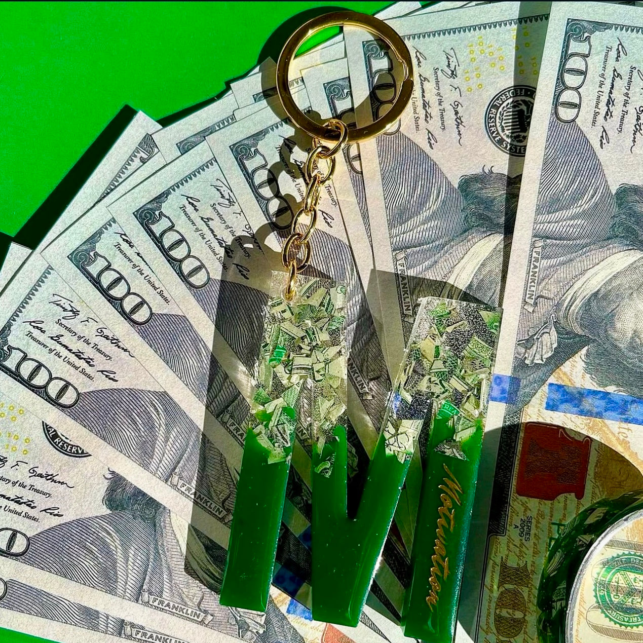 Motivation Keychain (Money Green)
