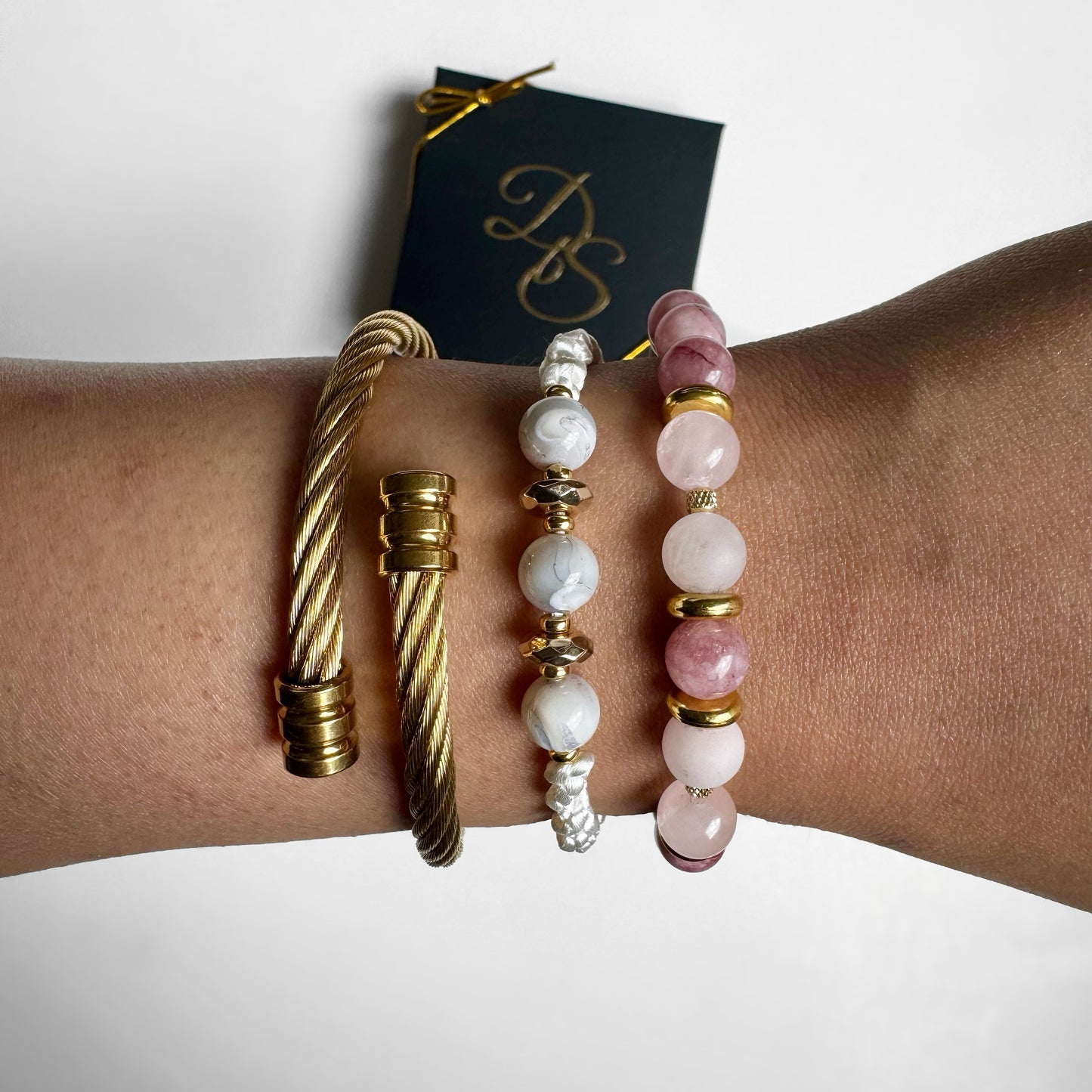 Raspberry Quartz Gemstone Bracelet