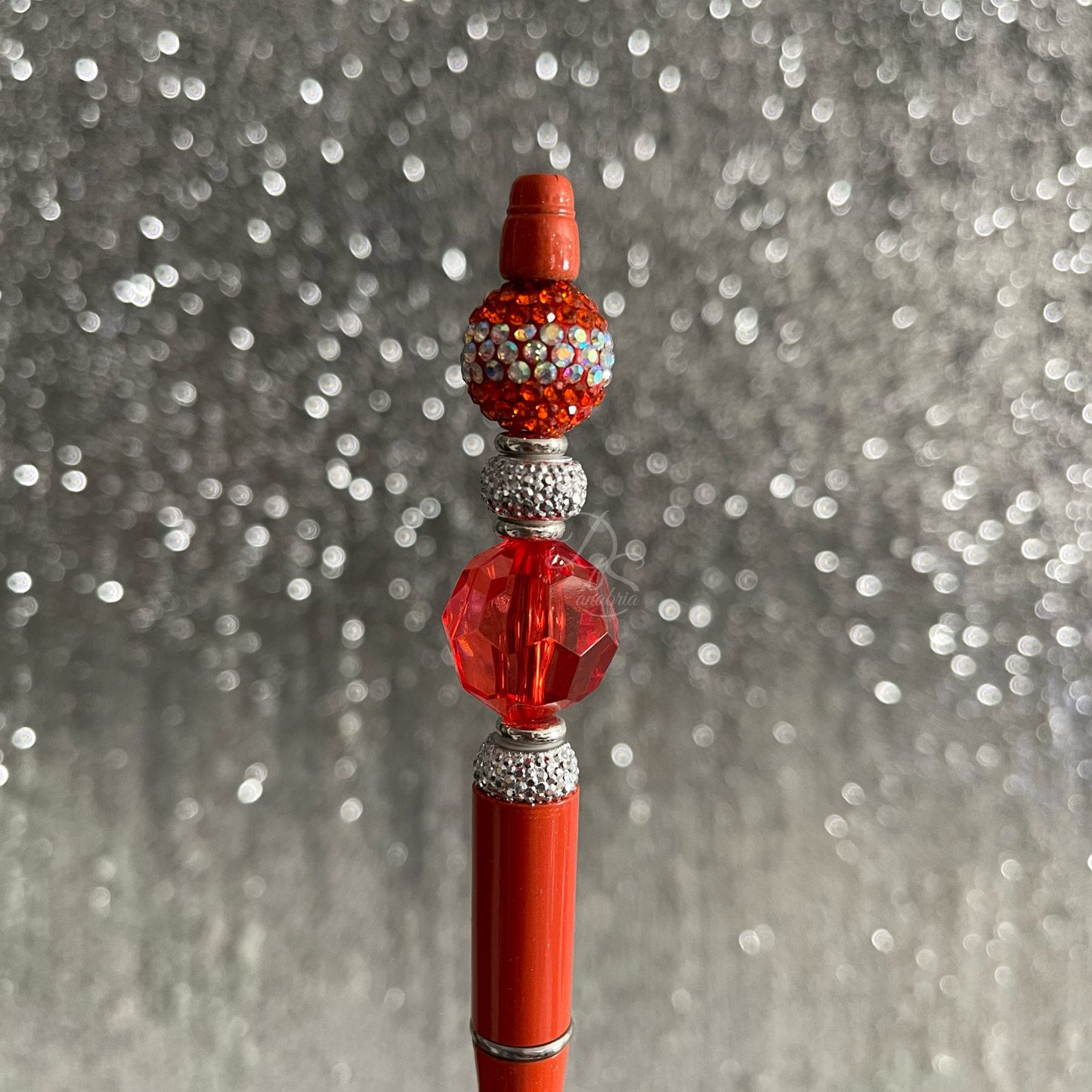Orange Zest Beaded Pen