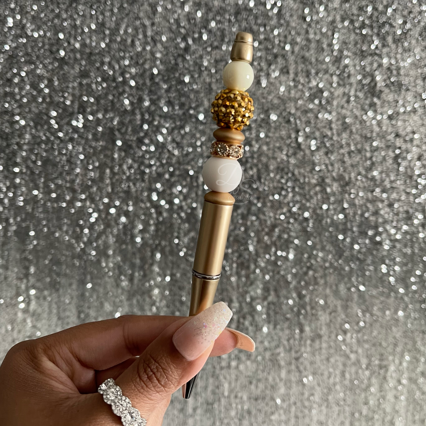 Golden Hour Beaded Pen