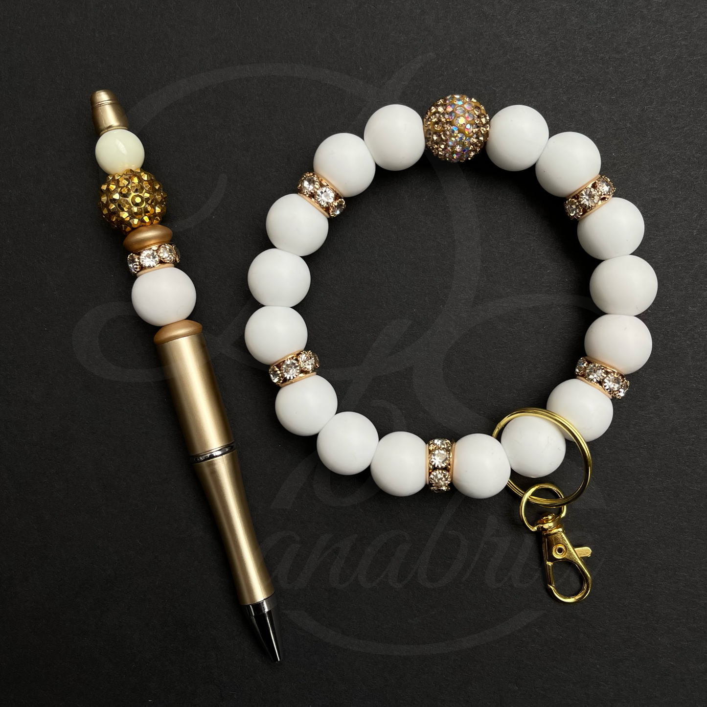 Golden Hour Beaded Pen