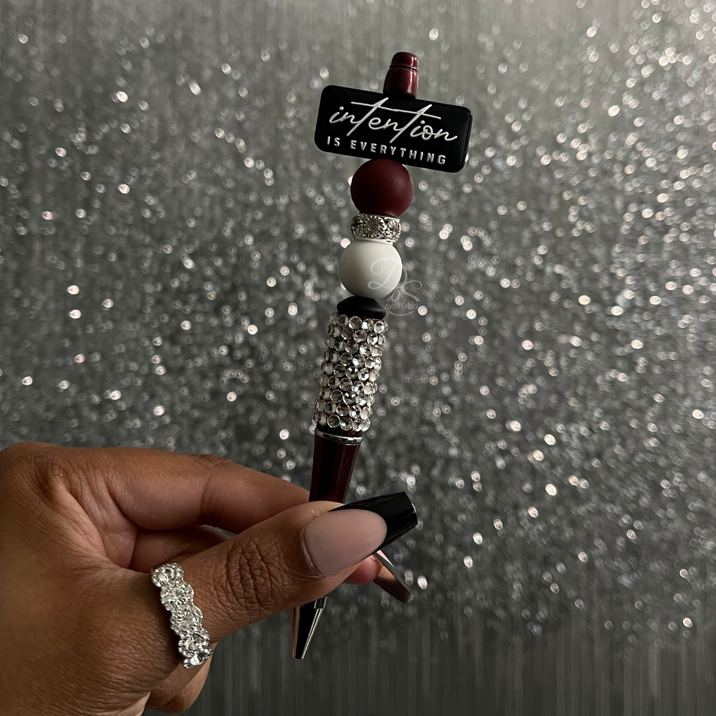Be Intentional Rhinestone Pen