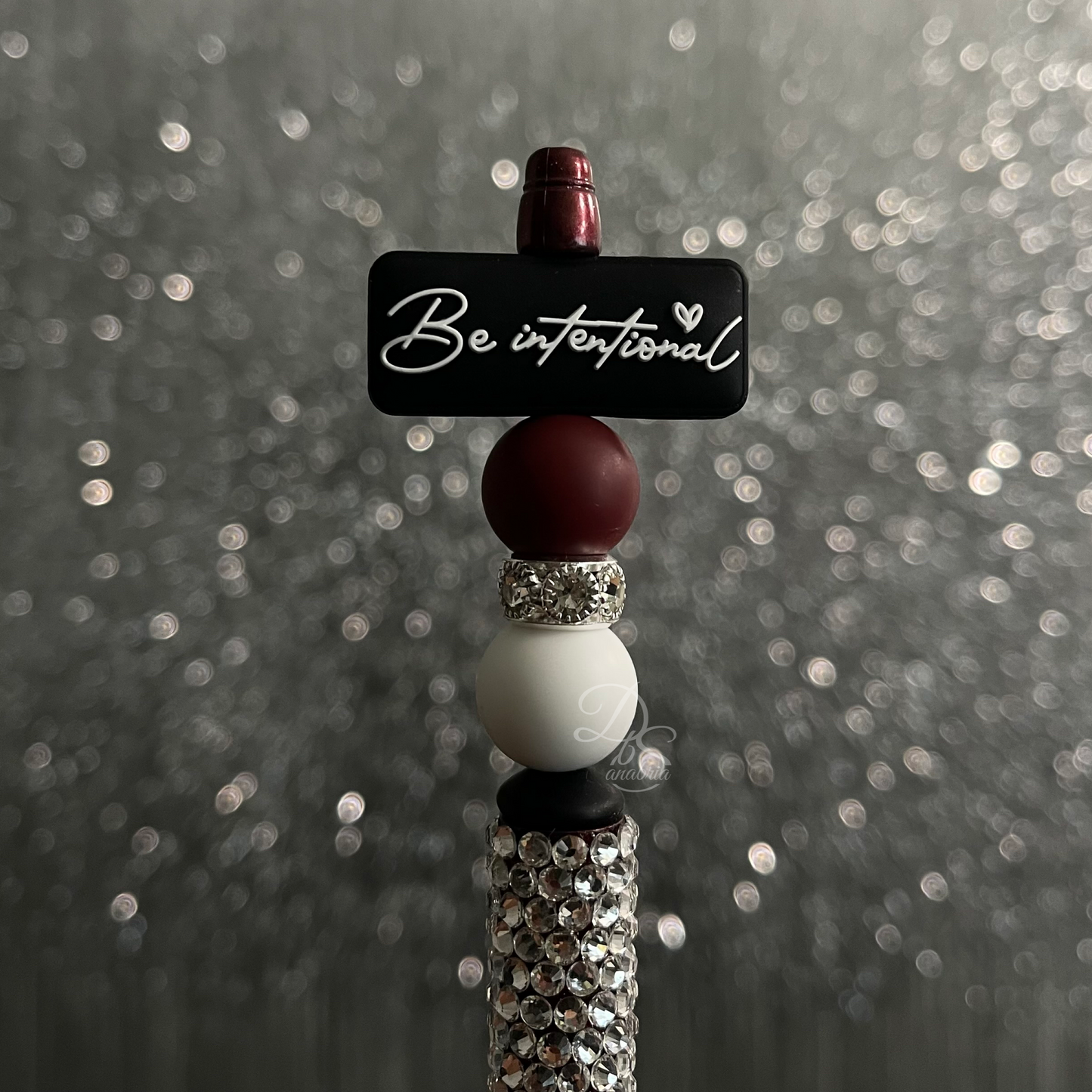Be Intentional Rhinestone Pen