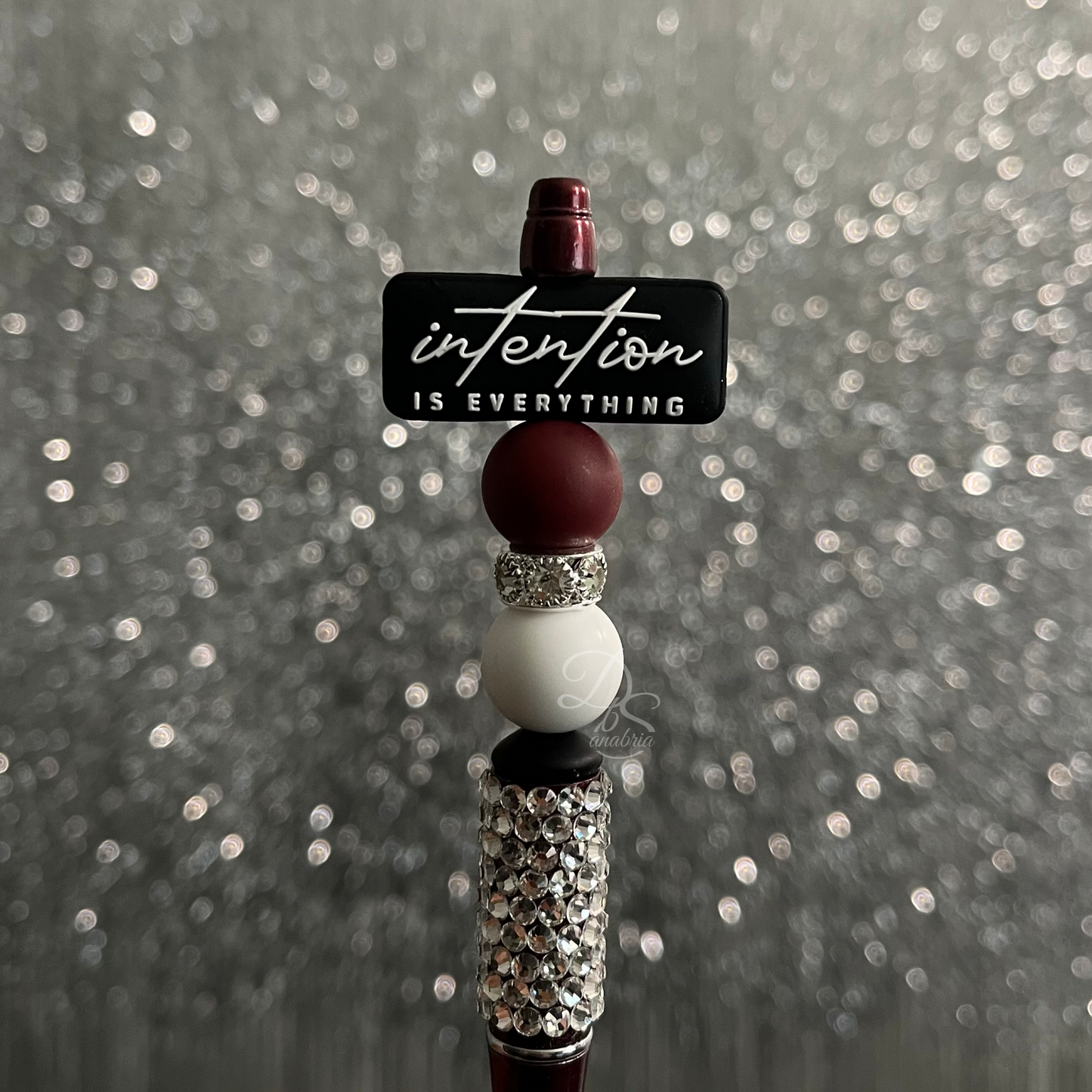 Be Intentional Rhinestone Pen