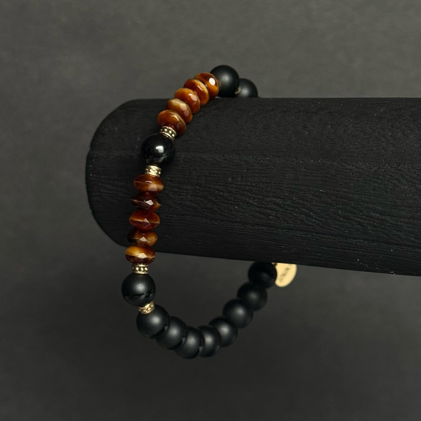 Tiger Eye Tourmaline Gemstone Bracelet