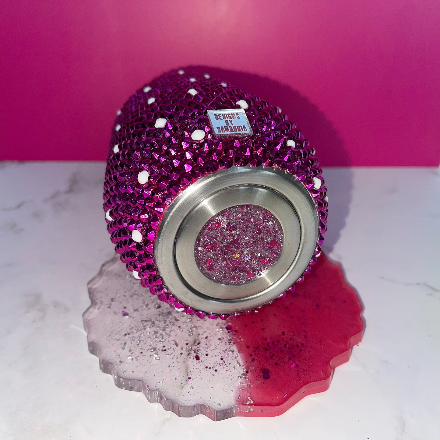 Sweetheart Cocktail Tumbler w/ Matching Coaster