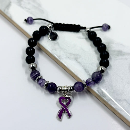 Domestic Violence Awareness Shamballa Bracelet