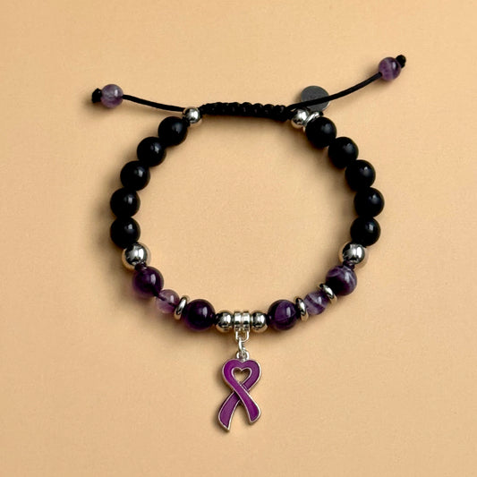 Domestic Violence Awareness Shamballa Bracelet