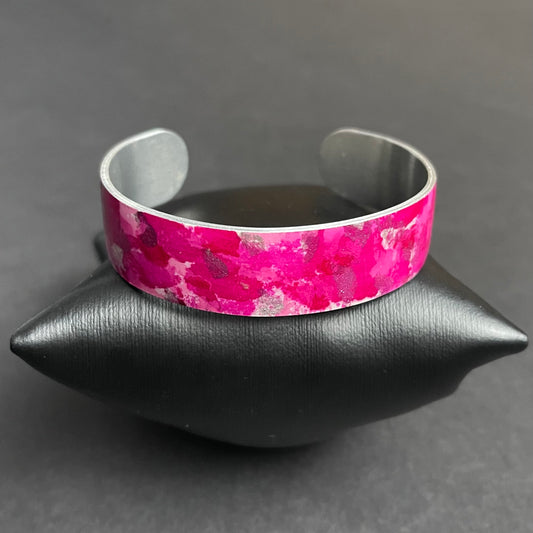 Pink Tie Dye Cuff Bracelet