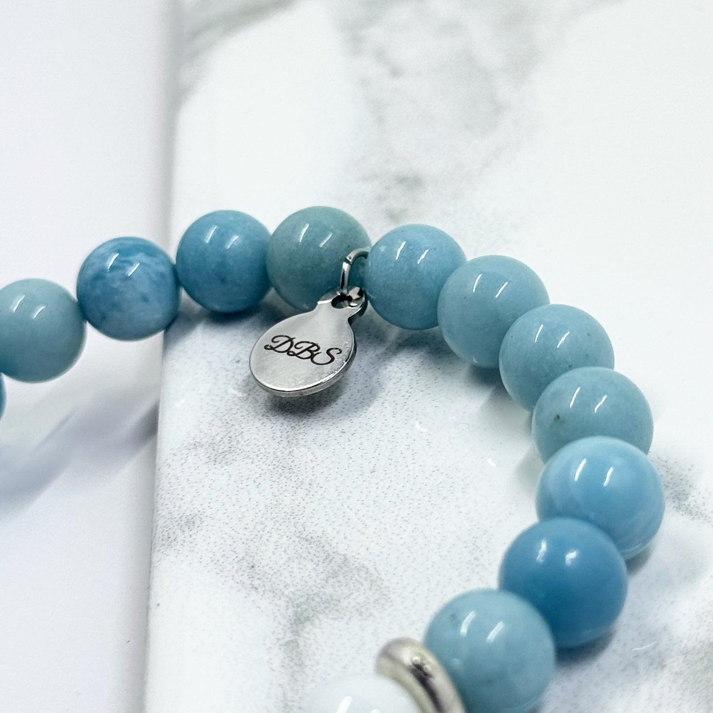 Larimar Jade Gemstone Bracelet