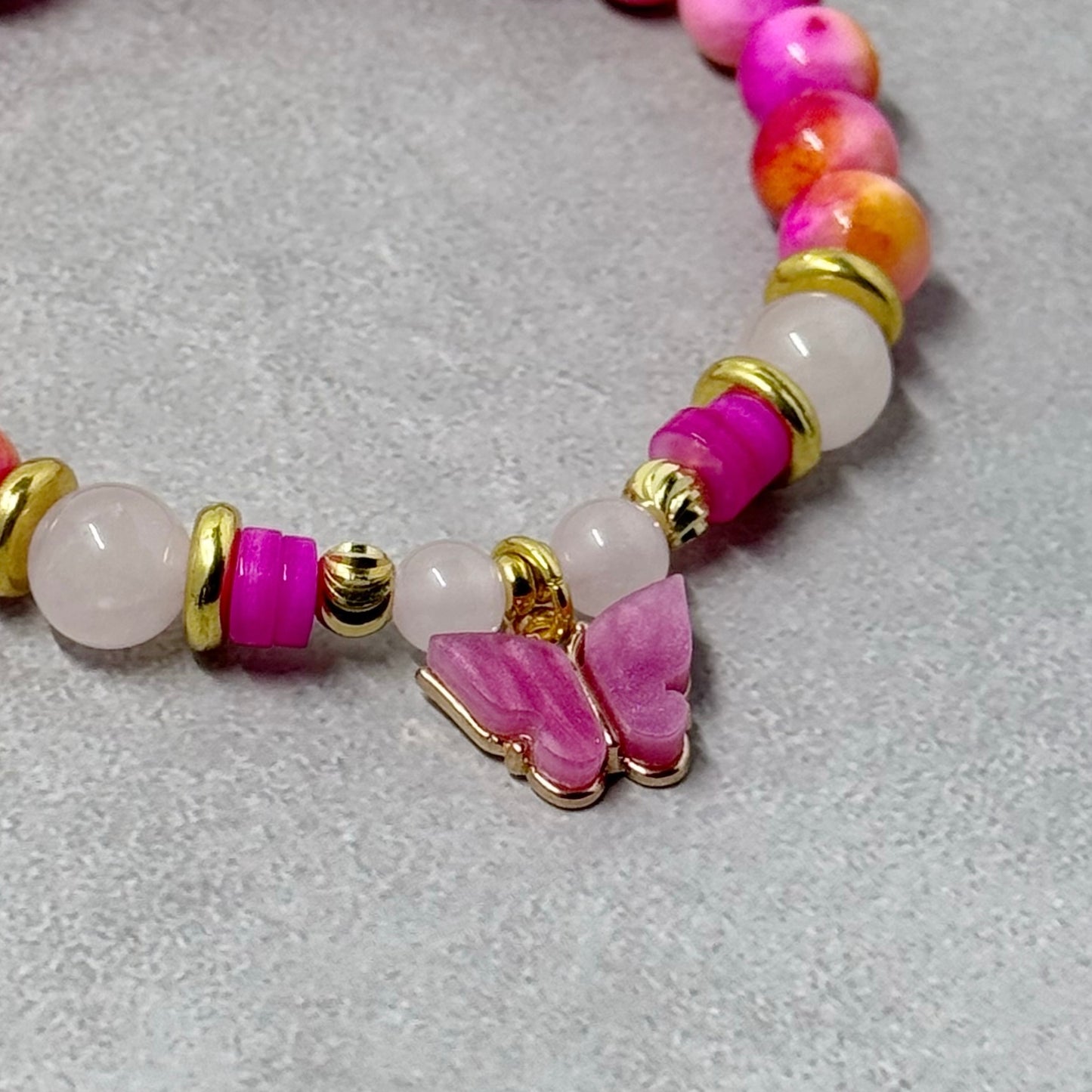 Mariposa Gemstone Charm Bracelet