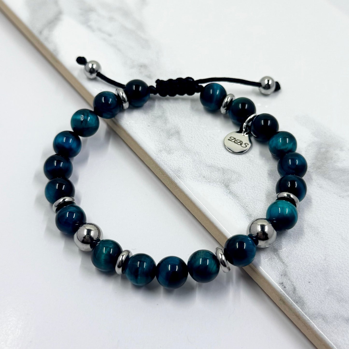 Blue Peacock Shamballa Bracelet