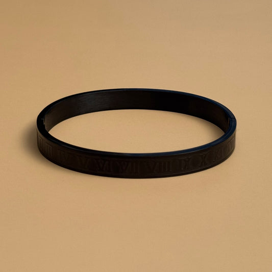 Roman Numeral Bracelet (Black)