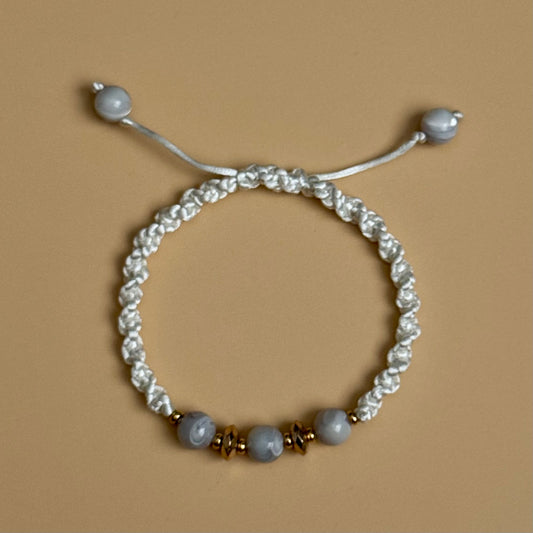 Mother Of Pearl Shamballa Bracelet