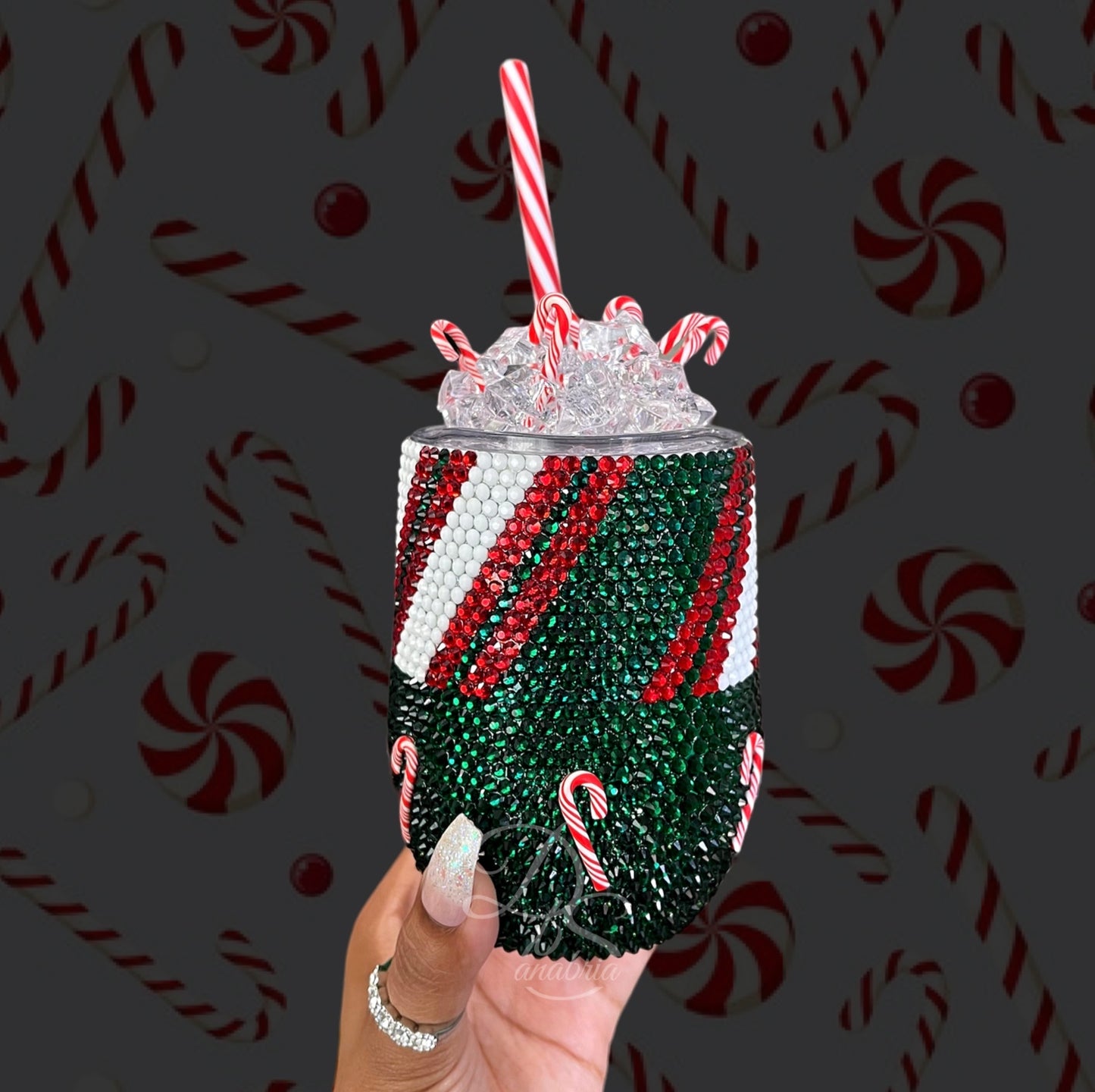 Candy Cane Lane Cocktail Tumbler