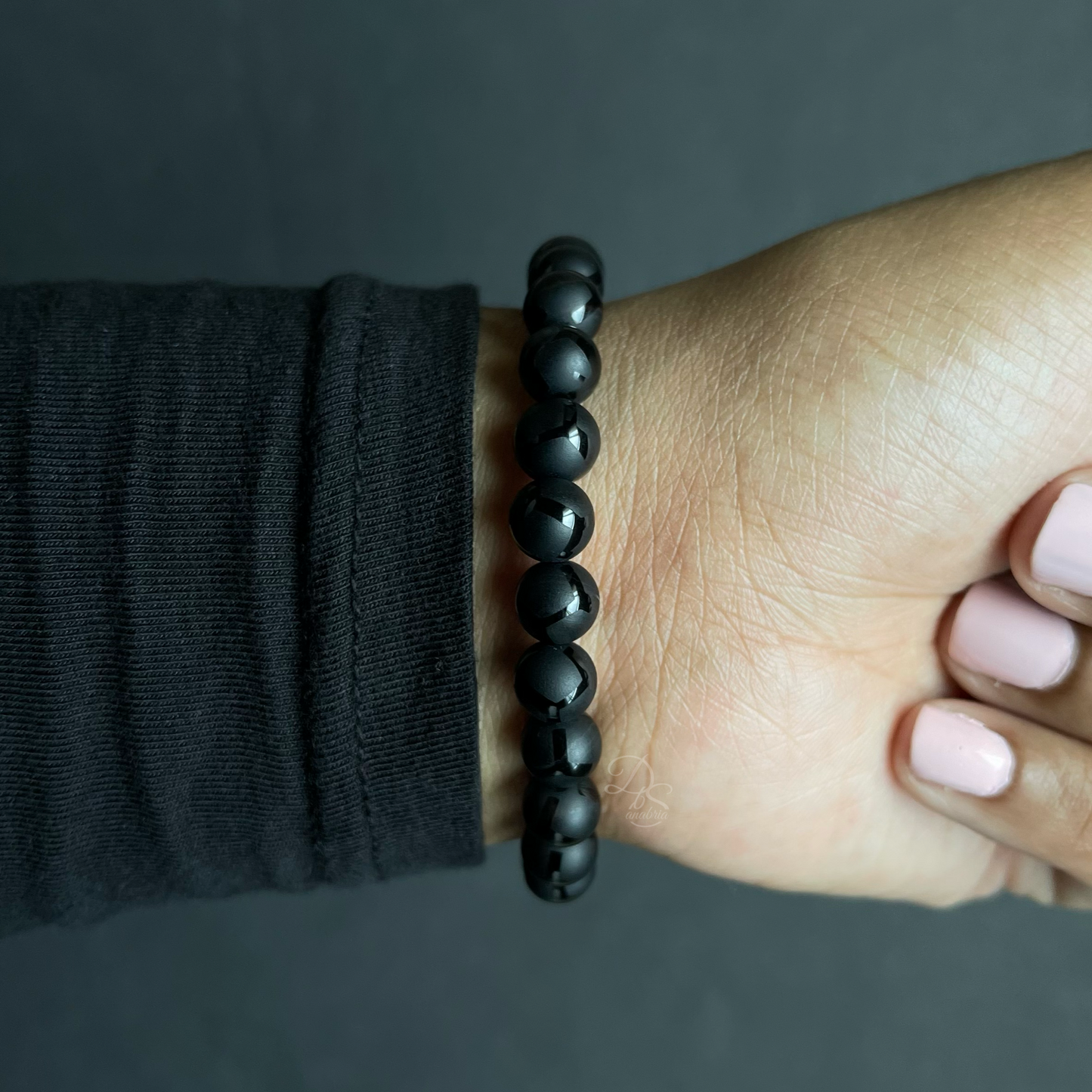 Blue Peacock Onyx Gemstone Bracelet