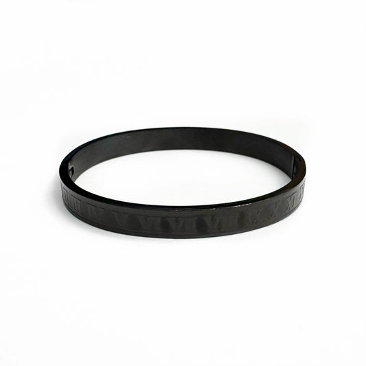 Roman Numeral Bracelet (Black)