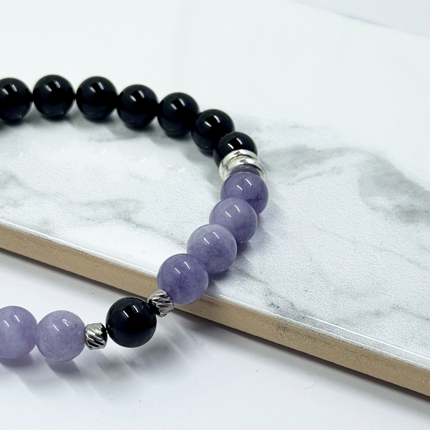 Lavender Chalcedony- Balance Gemstone Bracelet