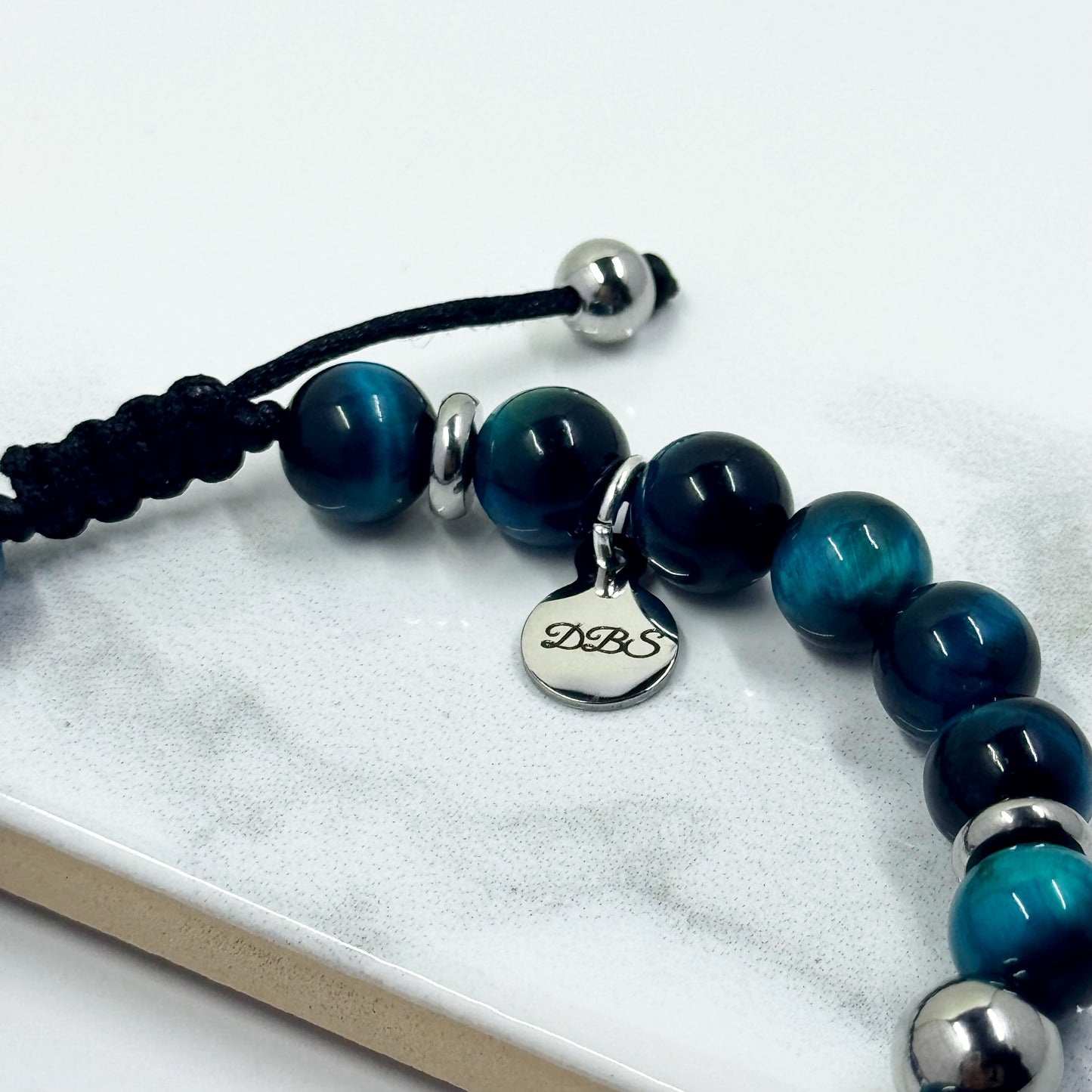 Blue Peacock Shamballa Bracelet