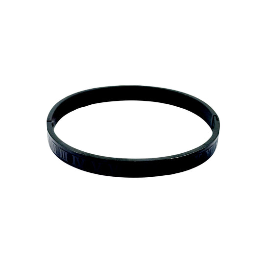 Roman Numeral Bracelet (Black)